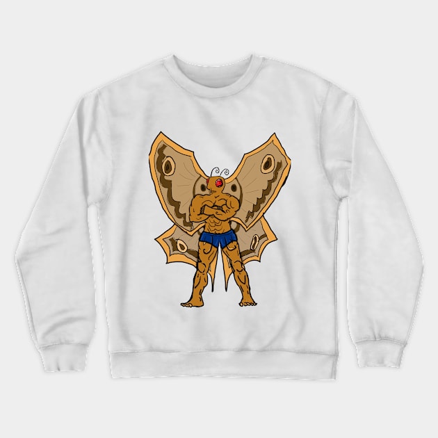 Buff Mothman - No Background Crewneck Sweatshirt by KatsMind